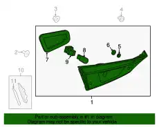 LAMP(R).TRUNK LID BKB2-51-3F0 MAZDA