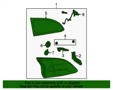 LAMP (R) TRUNK LID BBN8-51-3F0F MAZDA