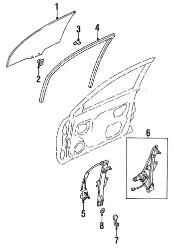 MOTOR WINDOW BC1E-59-590A MAZDA