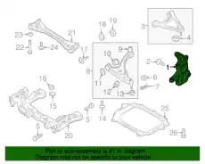 KNUCKLE (R) STEERING F151-33-020A MAZDA