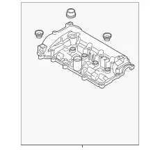 Крышка клапанная двс PE02-10-210 MAZDA