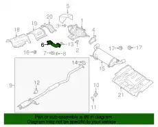 PIPE.EXHAUST-FRONT L3P4-40-500 MAZDA