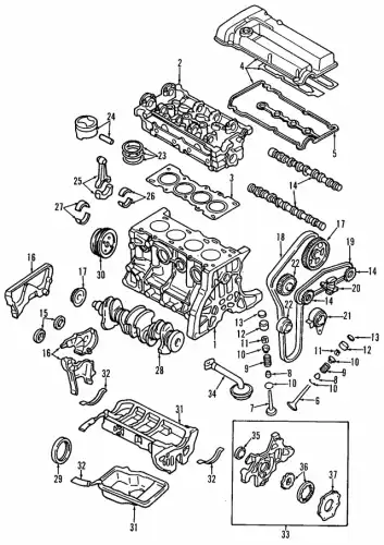 Насос масляный B6S8-14-100J MAZDA
