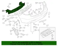 Усилитель бампера MAZDA BBM4-50-260D