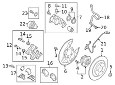 Суппорт тормозной MAZDA KAY0-26-71X