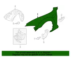 Крыло MAZDA FFY2-52-100