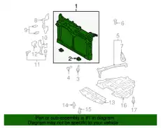 PANEL SHROUD-GEN- GEG1-53-110A MAZDA