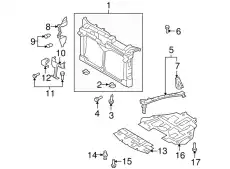 PANEL SHROUD-GEN- GEG1-53-110A MAZDA