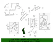 REINF. (R) HINGE C2Y5-70-030F MAZDA