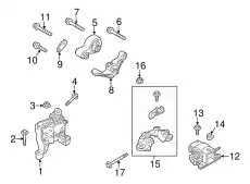 RUBBER NO.1.ENG.MTG. KF60-39-04Y MAZDA