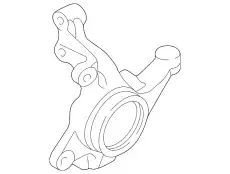 Кулак поворотный MAZDA LC62-33-031D