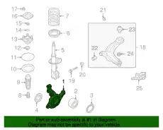 Кулак поворотный MAZDA LC62-33-031D