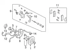 SENSOR(L),RR-A.B.S. N068-43-72YC MAZDA