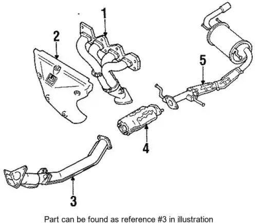 PIPE. EXHAUST-FRT BP58-40-500B MAZDA
