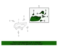 Фара противотуманная MAZDA TD11-51-680B