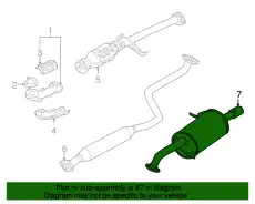 SILENCER MAIN -US- FSG1-40-100B MAZDA
