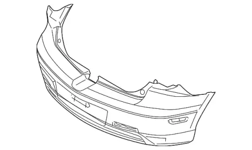 Бампер задний BA6R-50-221E-BB MAZDA