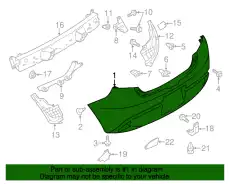 Бампер задний DR61-50-221D-BB MAZDA
