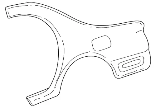 Крыло MAZDA B2YD-70-410