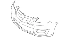 Бампер перед B37F-50-031D-BB MAZDA