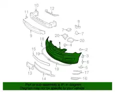 Бампер перед B37F-50-031D-BB MAZDA