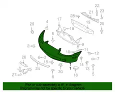 Бампер перед N0Y1-50-030A-BB MAZDA