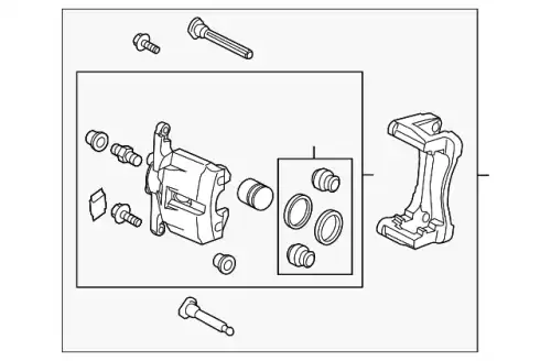 СУППОРТ ДИСКОВОГО ТОРМОЗА K0Y1-33-98Z MAZDA