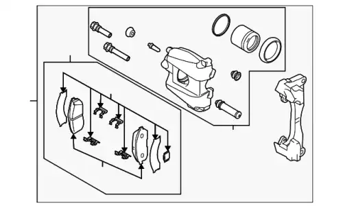 CALIPER(L).PADLESS-F L2Z2-33-99ZA MAZDA