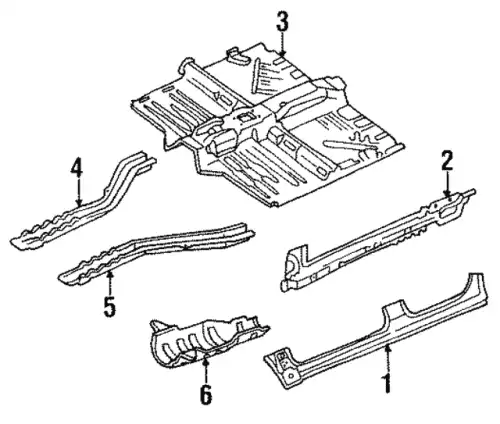Порог правый B0YW-70-271 MAZDA