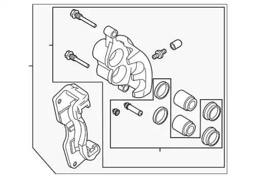 CALIPER(L).PADLESS-F L2Z6-33-99ZA MAZDA