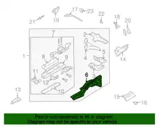 PANEL(L).WHEEL APRON N067-54-210C MAZDA