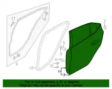 BODY(R).REAR DOOR BHY0-72-02XF MAZDA