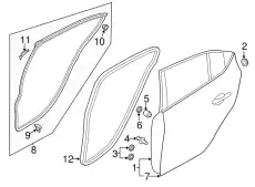 BODY(R).REAR DOOR BHY0-72-02XF MAZDA