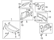 TRAY REAR PACKAGE BBN9-68-310E-02 MAZDA