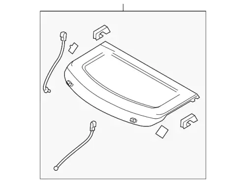 TRAY REAR PACKAGE BBN9-68-310E-02 MAZDA