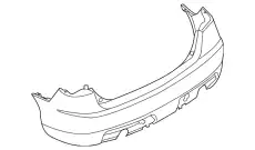 Бампер задний GP9A-50-221C-BB MAZDA