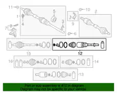 JOINT SET(R),INNER FTD6-22-520 MAZDA