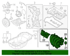 MANIFOLD.INLET PEAR-13-100 MAZDA
