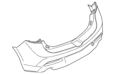 BUMPER.REAR BBN9-50-221G-BB MAZDA