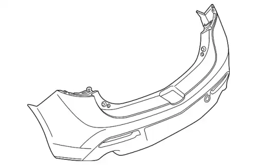 BUMPER.REAR BBN9-50-221G-BB MAZDA