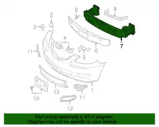 REINF..FRONT BUMPER BNYP-50-07YA MAZDA