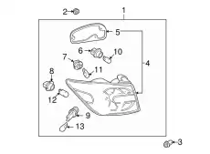 Фара MAZDA EG21-51-160H