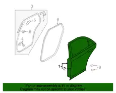 TDY1-72-02XN BODY(R),REAR DOOR MAZDA