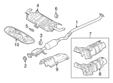 SILENCER.MAIN PEB4-40-100C MAZDA