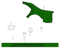 Крыло MAZDA TAY1-70-401