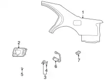 Крыло MAZDA TAY1-70-401