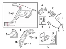 PANEL(L).RR FENDER-L BJY7-71-41X MAZDA