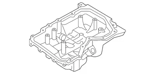 Поддон картера двигателя MAZDA LF5G-10-400