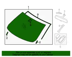 GLASS WINDSHIELD GJE8-63-900B MAZDA