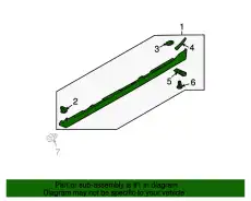 MOULD (L) SIDE STEP BBN5-51-P50A-08 MAZDA